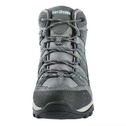 Northside Womens Freemont Waterproof Hiking Boot - Gray/Aqua
